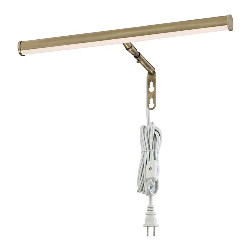 Ciata Picture Light Picture Frame Light Adjustable 14-Inches Integrated LED Art Light, 15 Watt Metal Picture Lights for Wall, Artwork Light with in-line On/Off Switch E12 Candelabra Base Antique Brass - Image 1